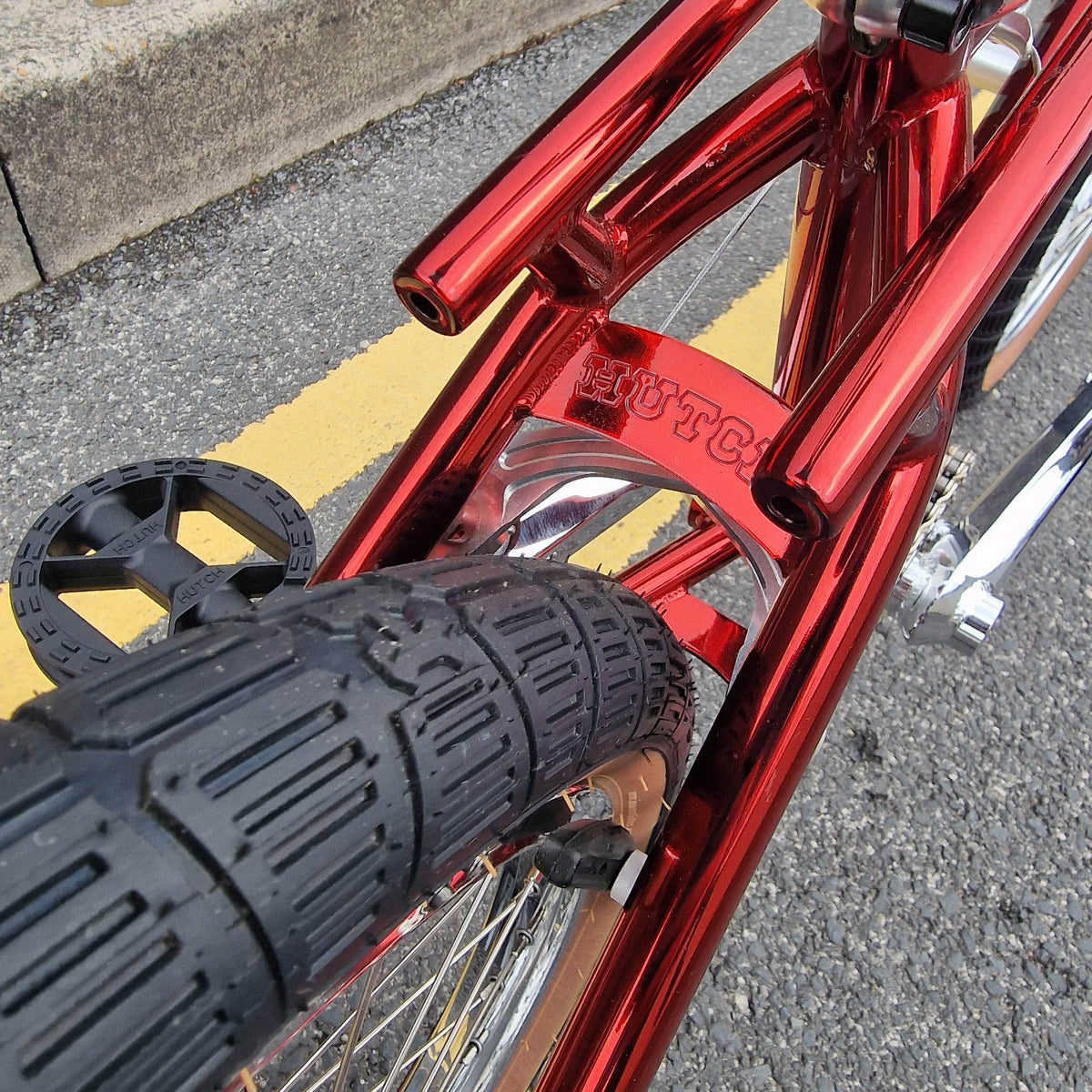 Hutch Old School BMX Bikes Candy Red Hutch Trick Star Complete 20" Bike Candy Red