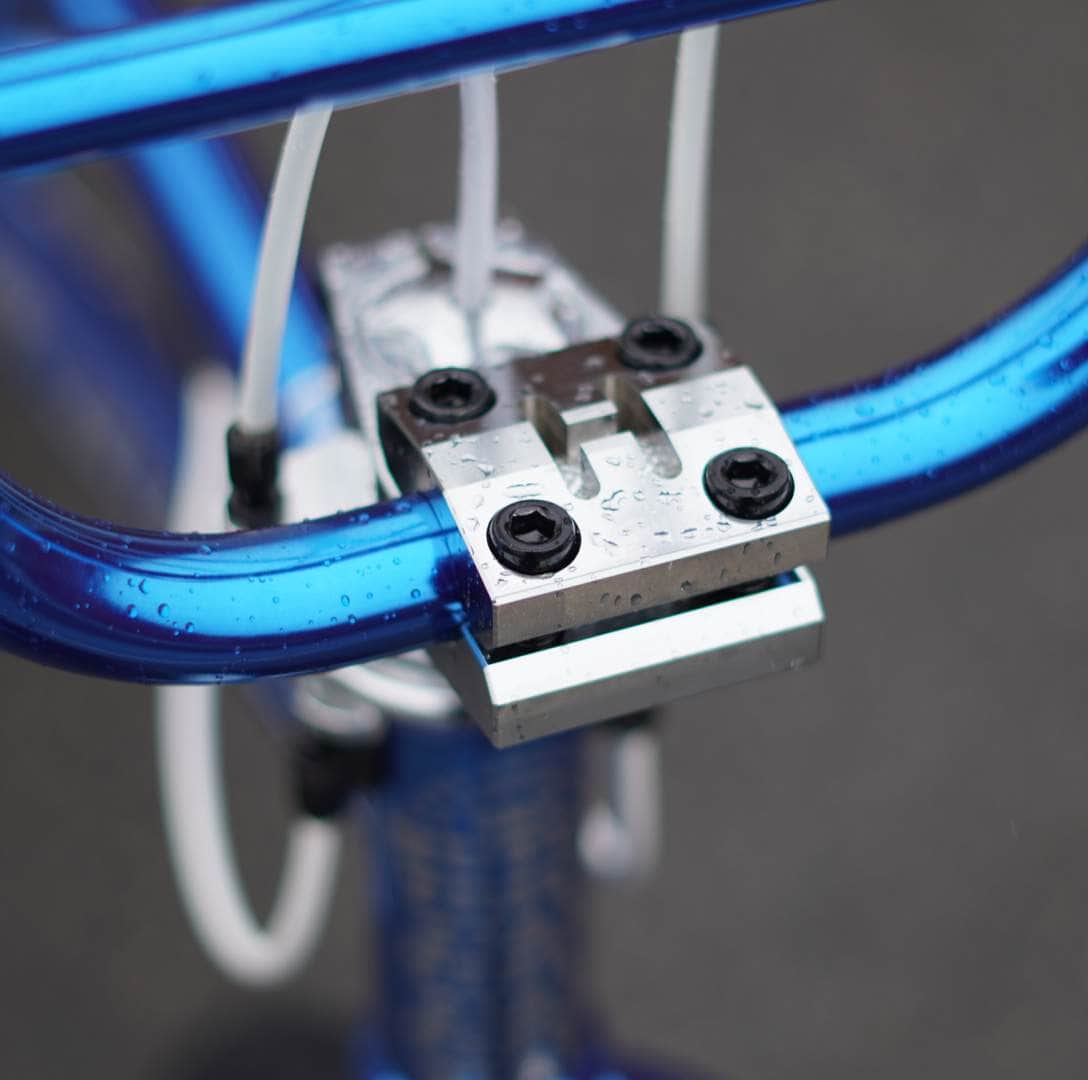 Hutch Old School BMX Bikes Candy Blue/White Hutch Trick Star Custom 20" Bike Candy Blue with Skyways