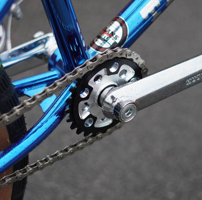 Hutch Old School BMX Bikes Candy Blue/White Hutch Trick Star Custom 20" Bike Candy Blue with Skyways