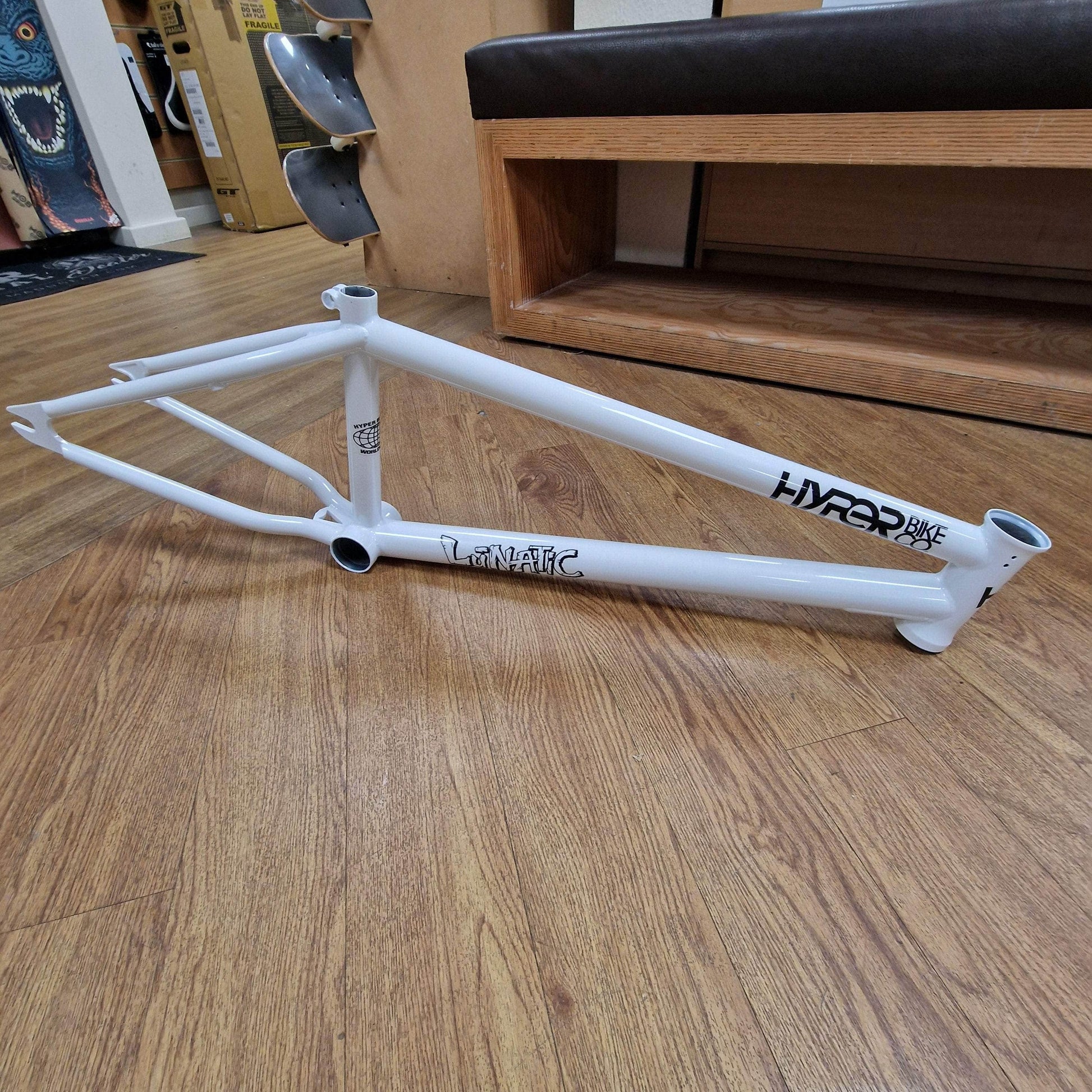 Hyper BMX Parts 20.8 / White Hyper Brandon Loupos Lunatic Frame Gloss White