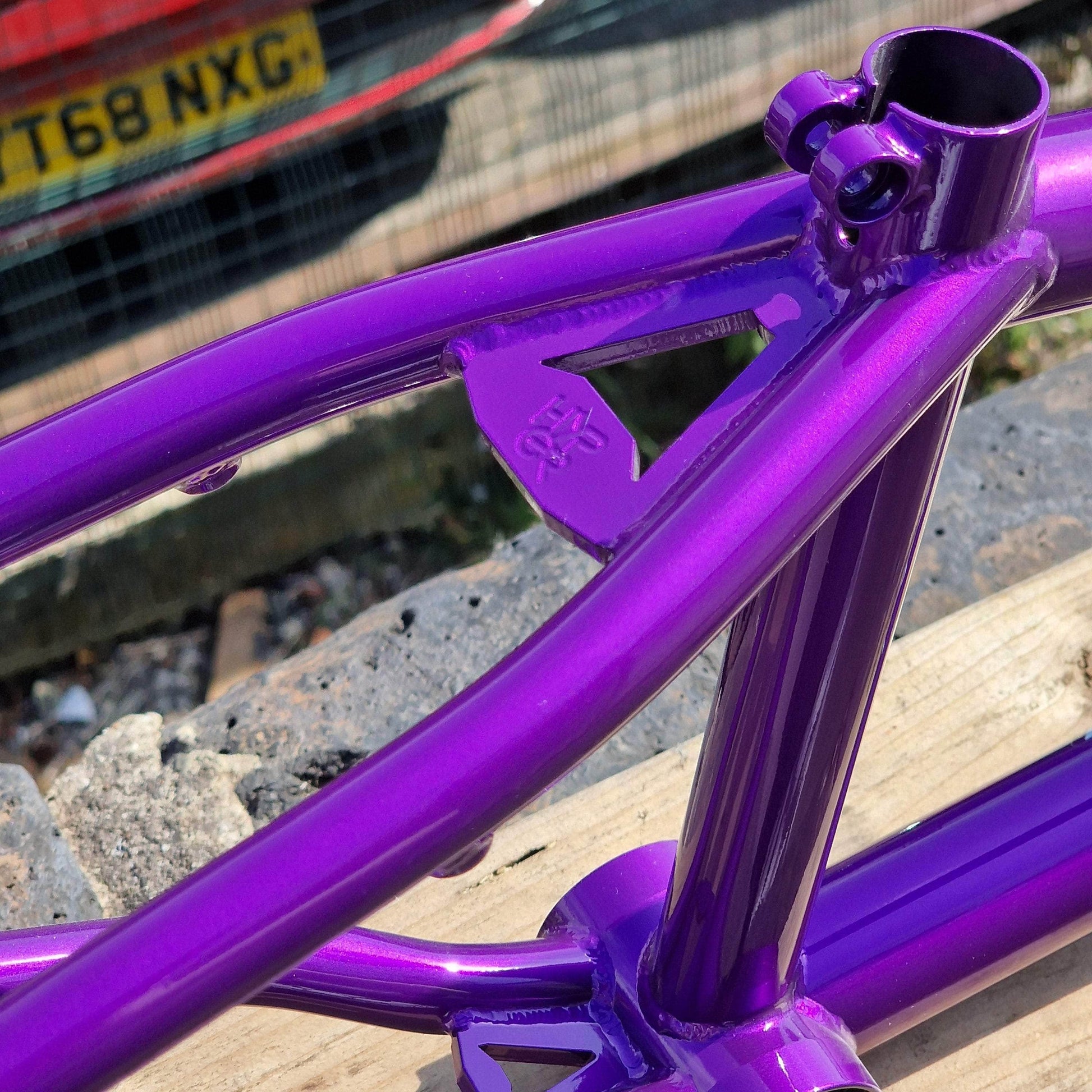 Hyper Wizard BMX Frame Purple Hyper Wizard BMX Frame Purple