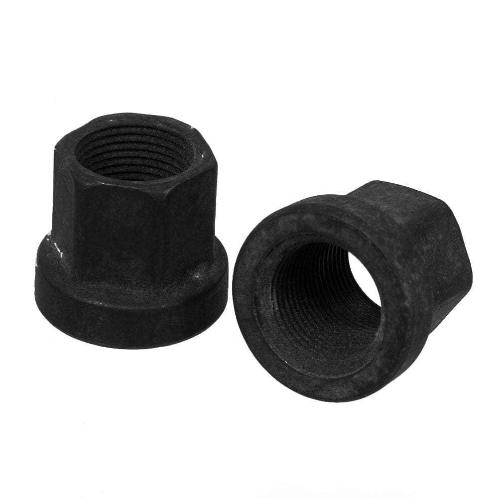 ID BMX Parts Black ID 14mm Steel Axle Nuts Pair