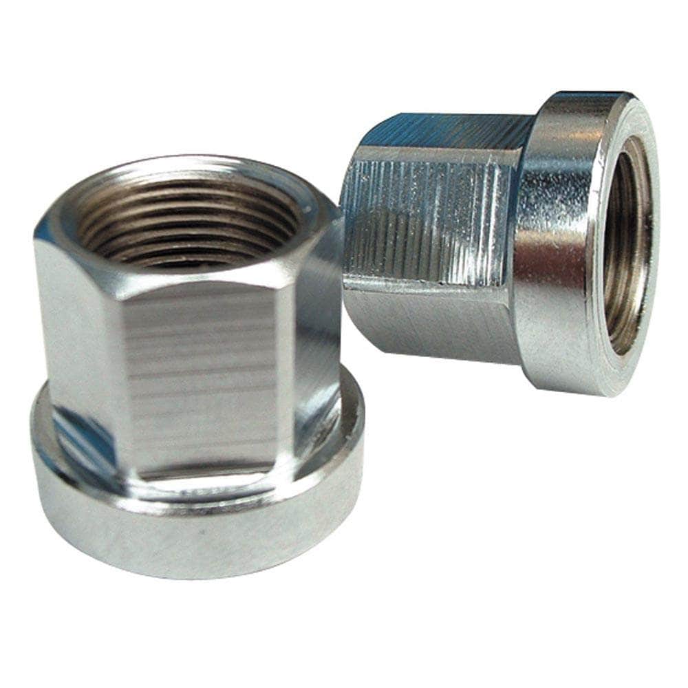 ID BMX Parts Chrome ID 14mm Steel Axle Nuts Pair