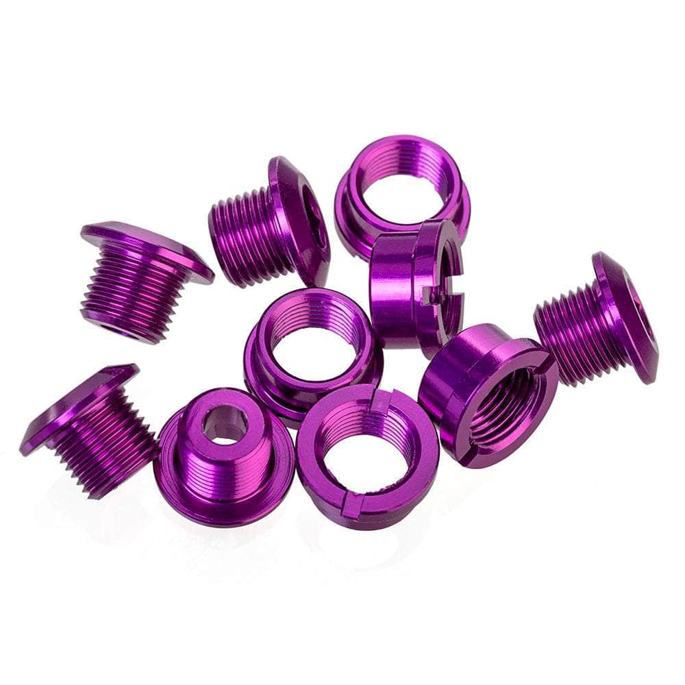 Id Old School BMX ID Coloured Alloy Chainring Bolts (5) 6.5mm Single