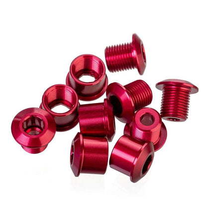 Id Old School BMX Red ID Coloured Alloy Chainring Bolts (5) 8.5mm Double