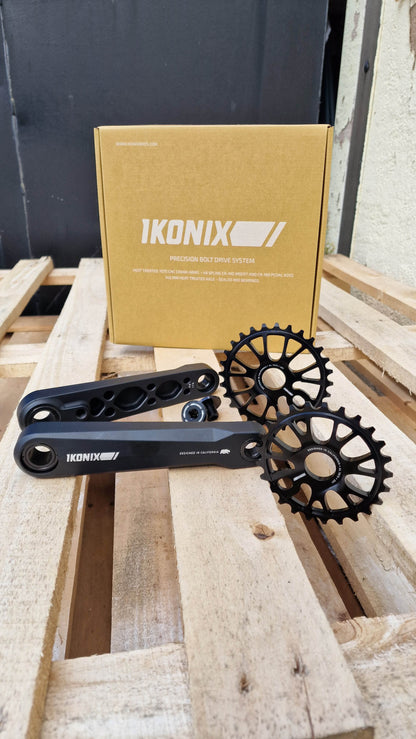 Ikonix BMX Parts 175mm IKONIX Billet Crankset