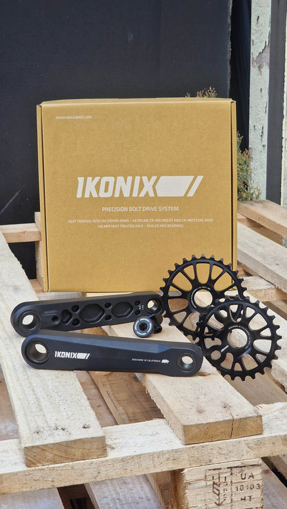 Ikonix BMX Parts 175mm IKONIX Billet Crankset