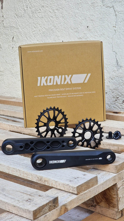 Ikonix BMX Parts 175mm IKONIX Billet Crankset