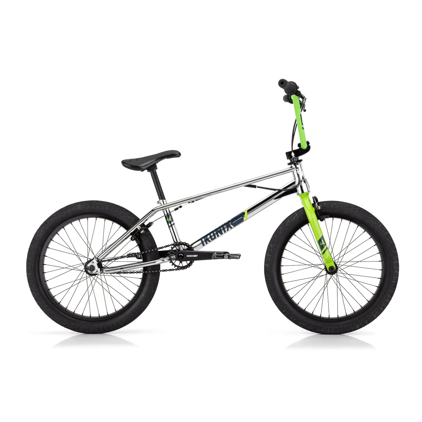 Ikonix BMX Parts IKONIX FS1 Frameset Chrome / Green 50% DEPOSIT