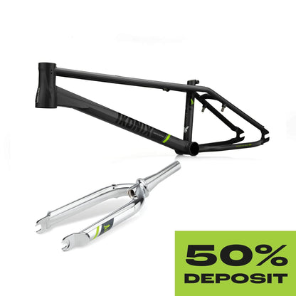 Ikonix BMX Parts IKONIX FS1 Frameset Matte Black / Chrome 50% DEPOSIT