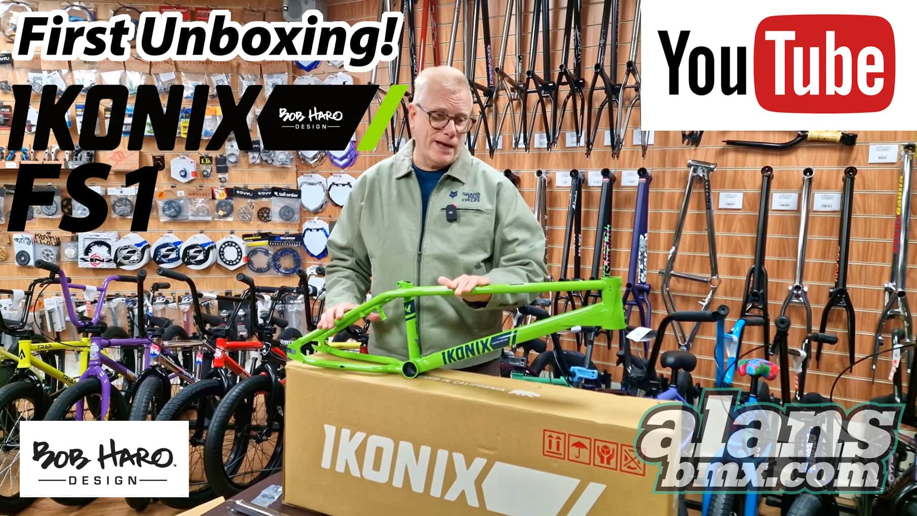 IKONIX FS1 BMX Frameset Matte Black / Chrome | Alans BMX