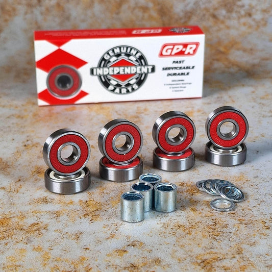 Independent Skateboards Independent Genuine Parts GP-R Red 8 Pack Skateboard Bearings