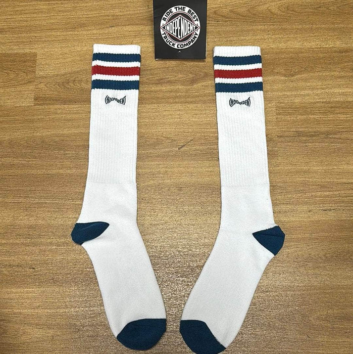 Independent Clothing & Shoes White Independent Span Tall Socks White