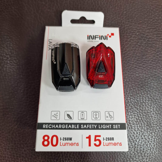 Infini Infini Lava Twin Pack Micro USB Front and Rear light Set