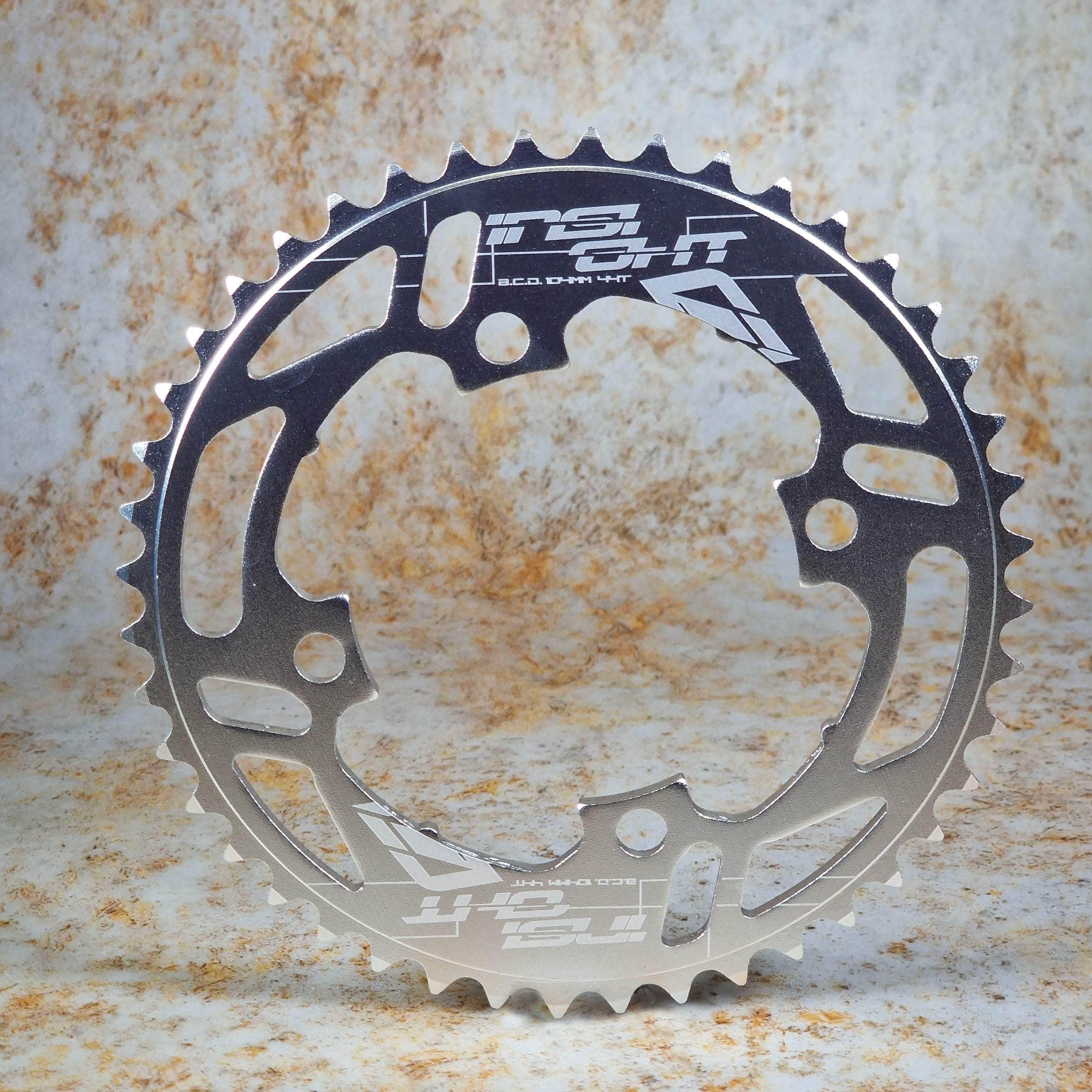 Insight 104BCD 4 Arm BMX Race Chainring Polished | Alans BMX