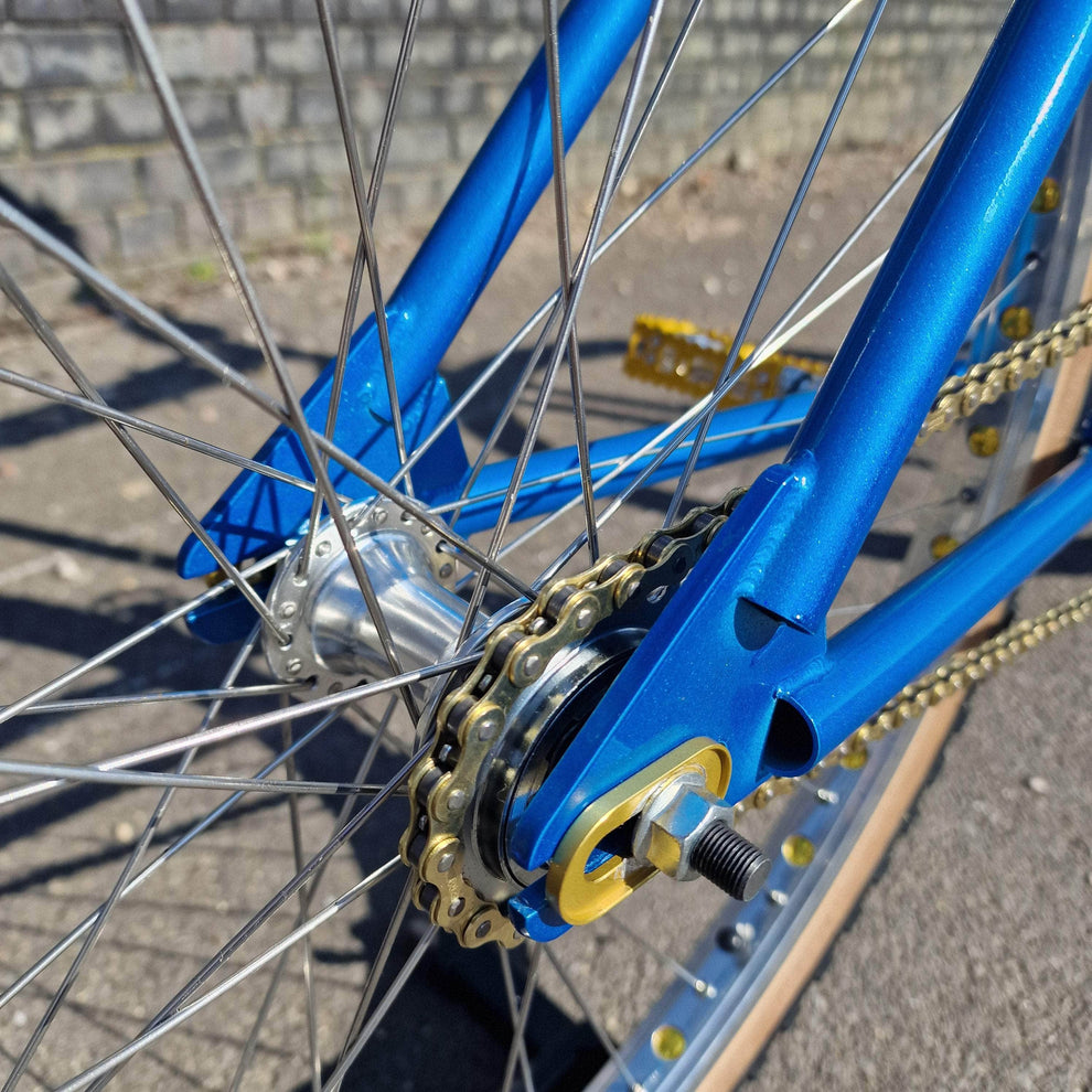Ironhead Custom 26 Inch Cruiser Bike Candy Blue / Gold | Alans BMX