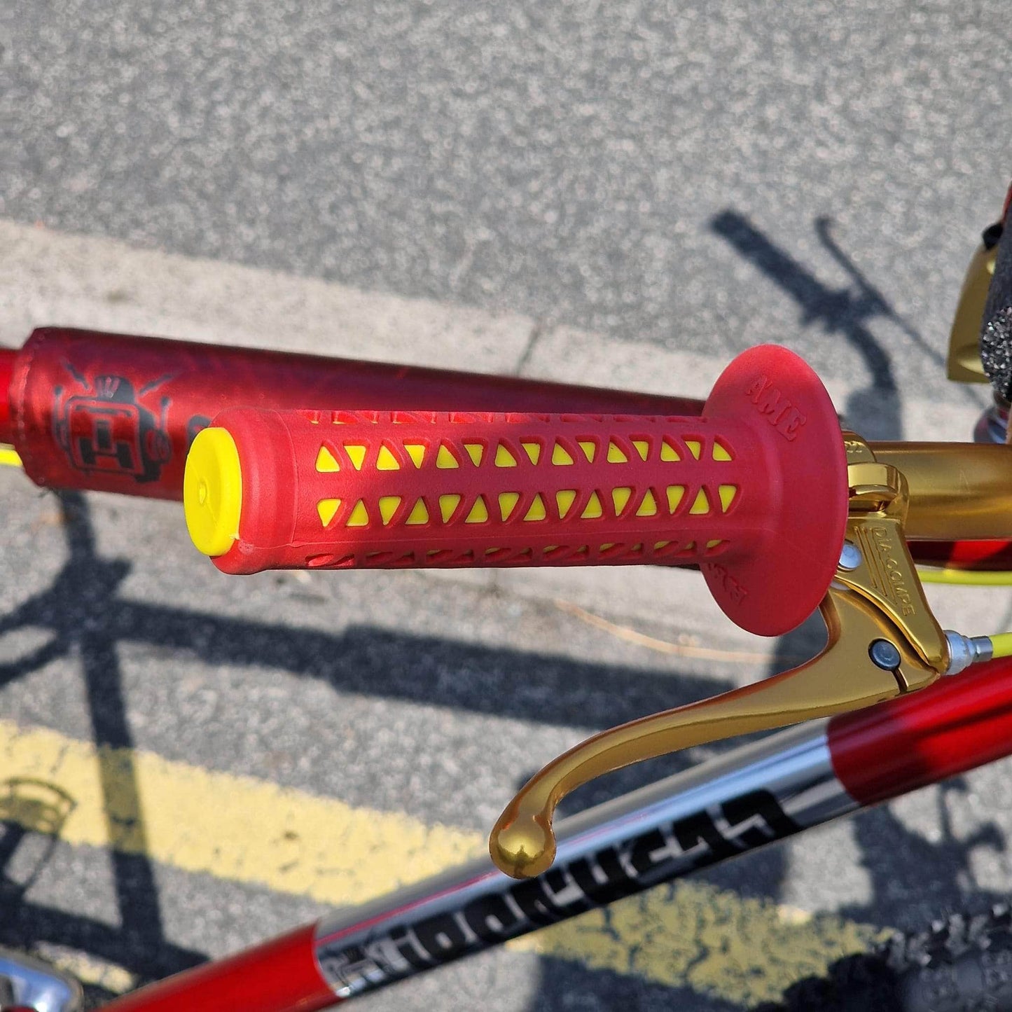IRONHEAD Old School BMX Candy Red / 26 Inch Ironhead Custom 26 Inch Cruiser Bike Candy Red / Gold