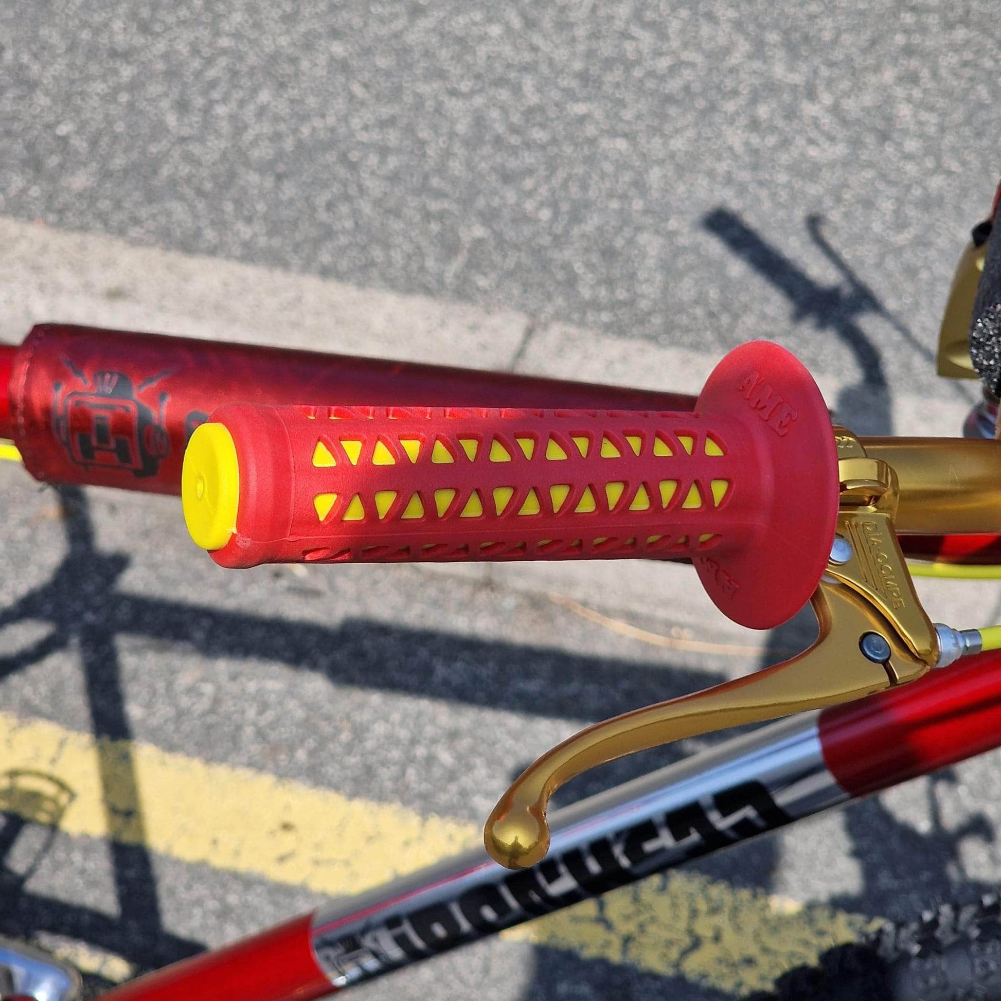 IRONHEAD Old School BMX Candy Red / 26 Inch Ironhead Custom 26 Inch Cruiser Bike Candy Red / Gold