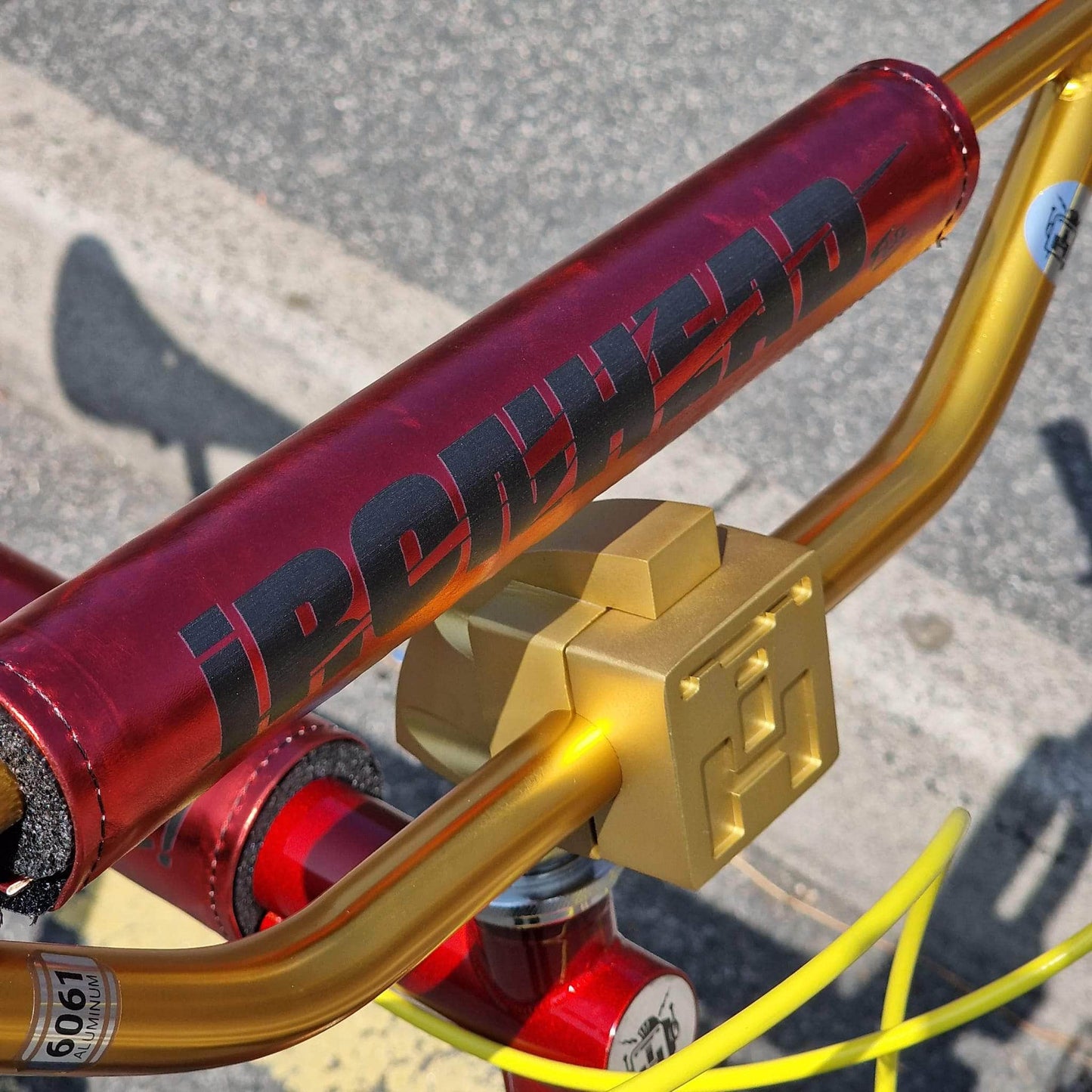 IRONHEAD Old School BMX Candy Red / 26 Inch Ironhead Custom 26 Inch Cruiser Bike Candy Red / Gold