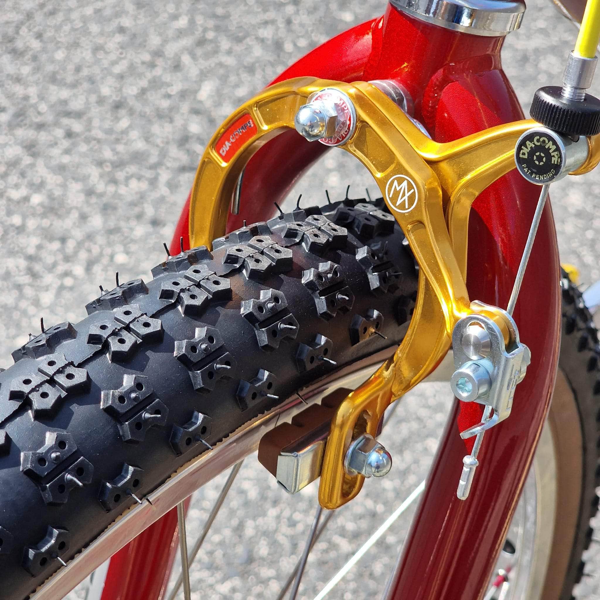 Ironhead Custom 26 Inch Cruiser Bike Candy Red / Gold | Alans BMX