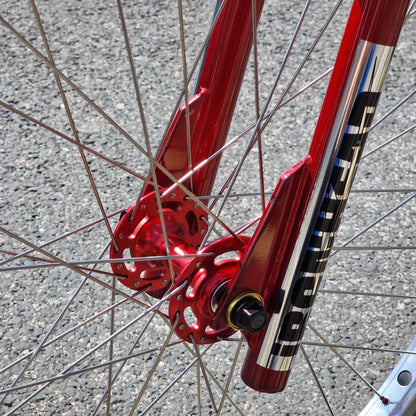 IRONHEAD Old School BMX Candy Red / 26 Inch Ironhead Custom 26 Inch Cruiser Bike Candy Red / Gold