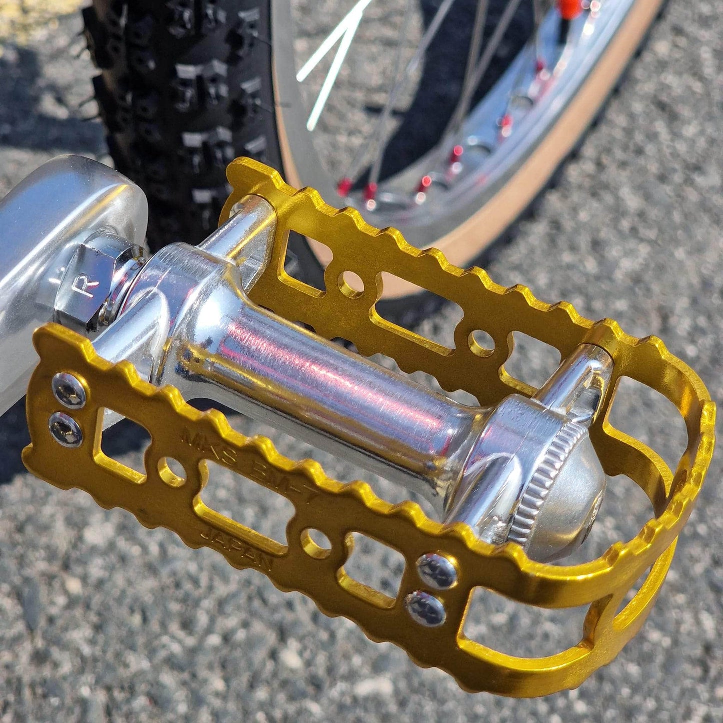 IRONHEAD Old School BMX Candy Red / 26 Inch Ironhead Custom 26 Inch Cruiser Bike Candy Red / Gold