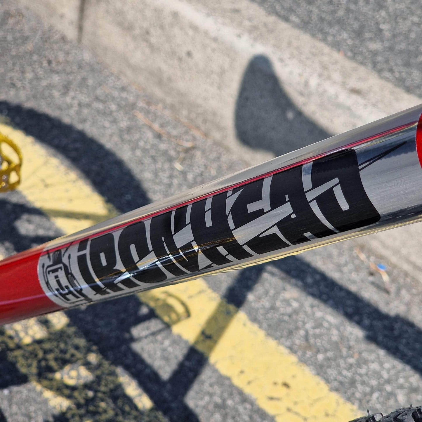 IRONHEAD Old School BMX Candy Red / 26 Inch Ironhead Custom 26 Inch Cruiser Bike Candy Red / Gold