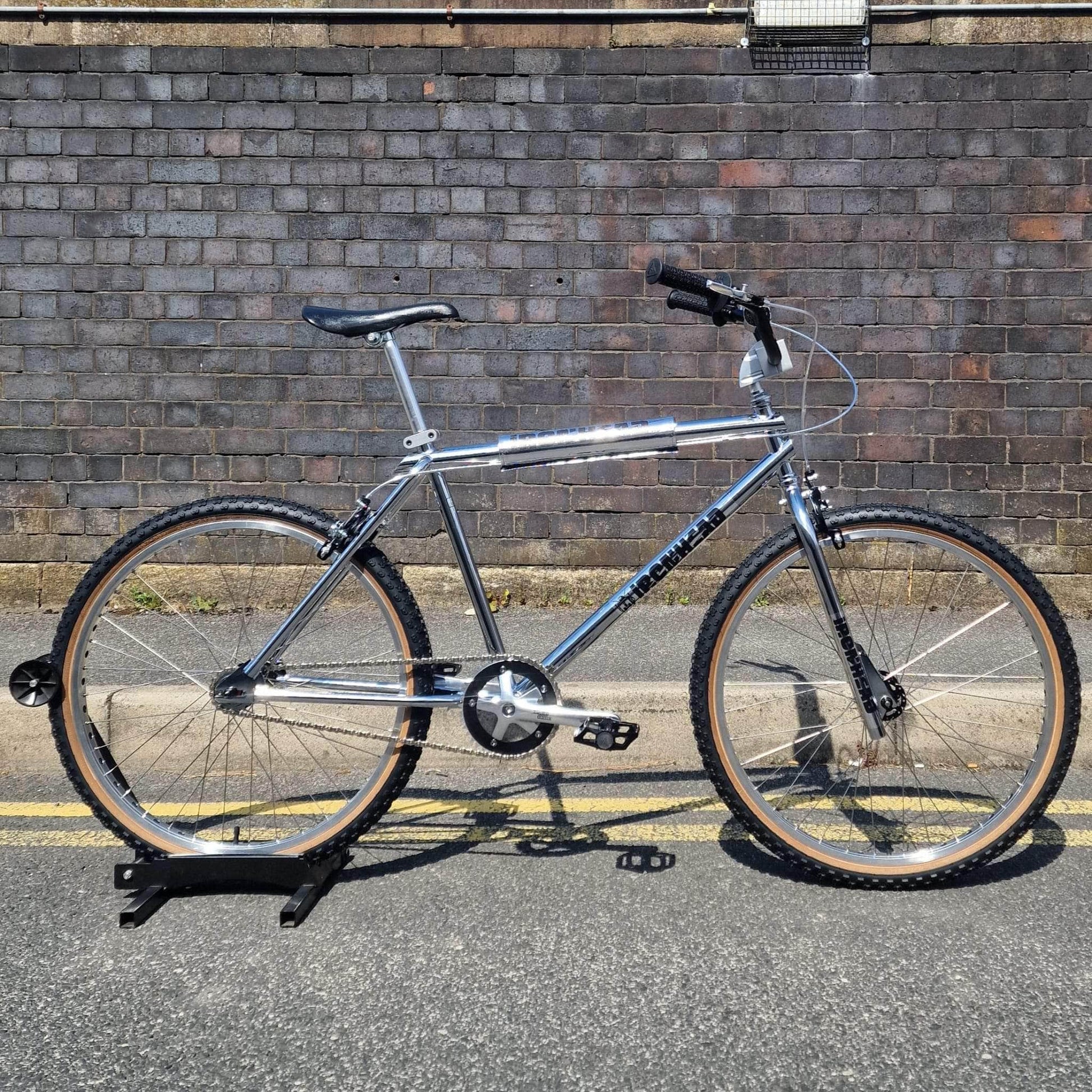 bmx cruiser bicycles Ironhead Custom 26 Inch Cruiser Bike Chrome / Black