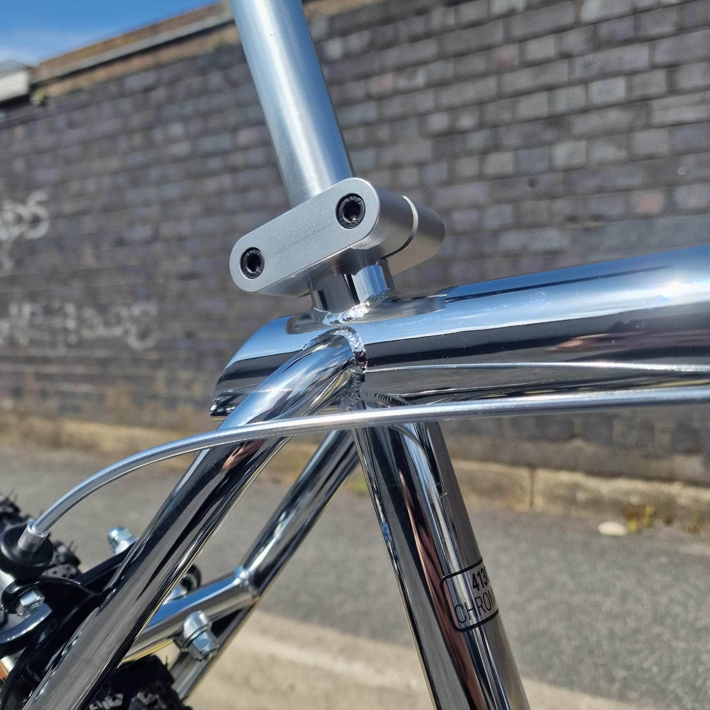 IRONHEAD Old School BMX Chrome / 26 Inch Ironhead Custom 26 Inch Cruiser Bike Chrome / Black