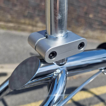 IRONHEAD Old School BMX Chrome / 26 Inch Ironhead Custom 26 Inch Cruiser Bike Chrome / Black