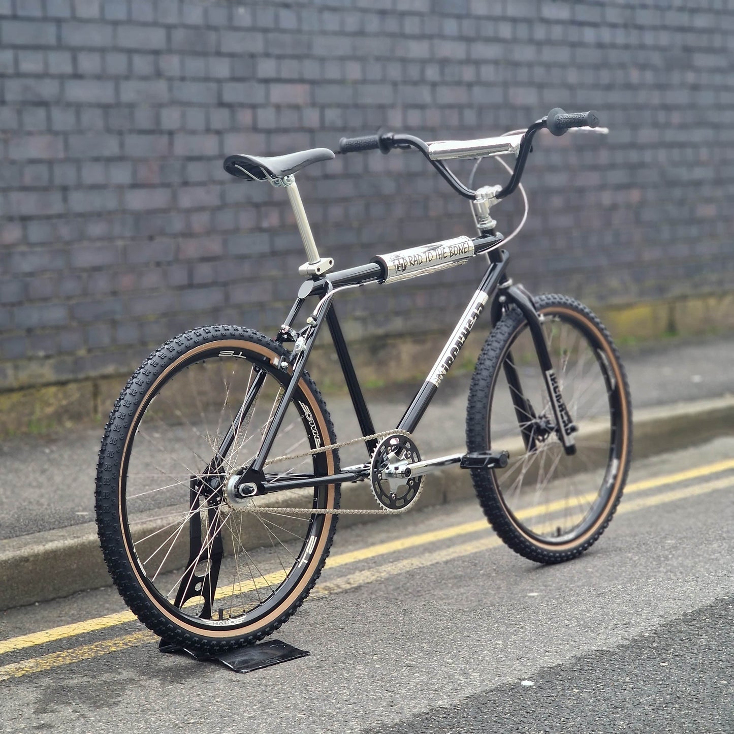 IRONHEAD Old School BMX Bikes Ironhead MX Custom 26 Inch Cruiser Black / Chrome