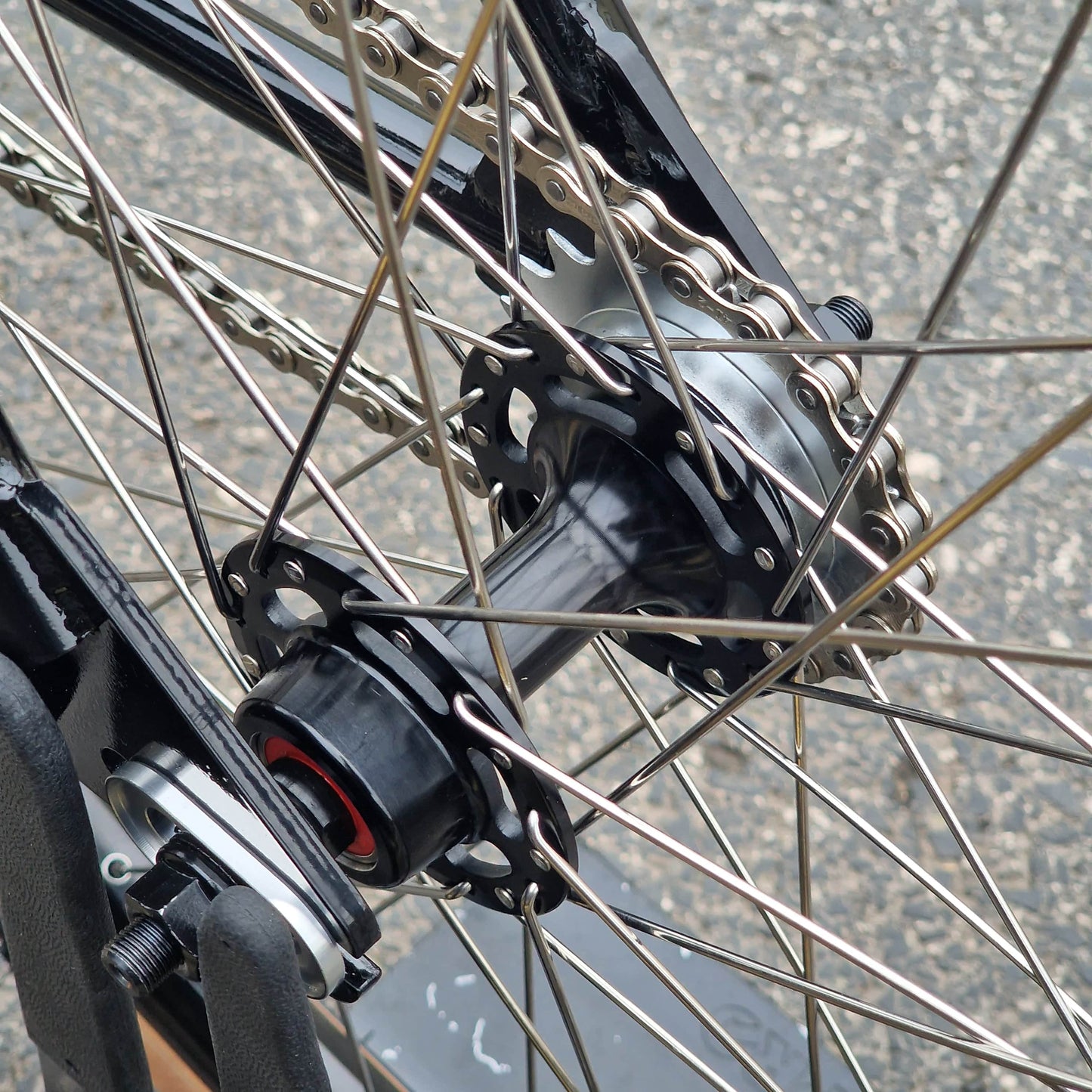 IRONHEAD Old School BMX Bikes Ironhead MX Custom 26 Inch Cruiser Black / Chrome