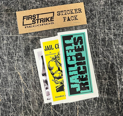 First Strike Records Misc JAILCELL RECIPES Sticker Pack