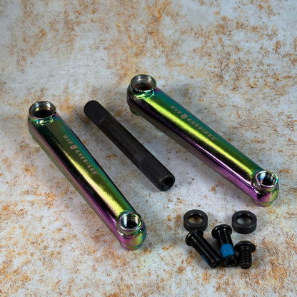 KHE BMX Parts Oilslick / 170mm KHE MVP V2 48 Spline Cranks with Spindle