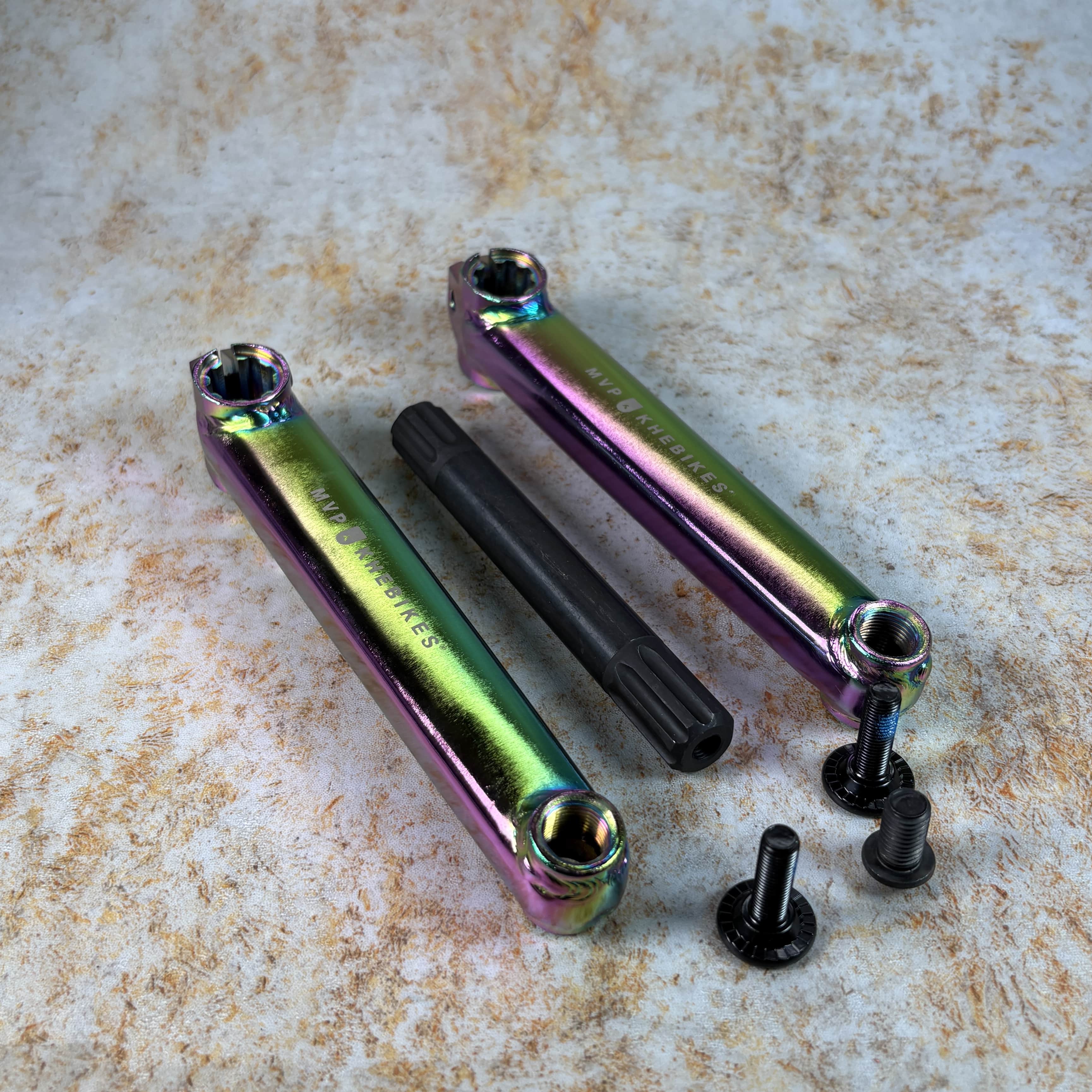 KHE MVP V2 8 Spline BMX Crank Oil Slick | Alans BMX