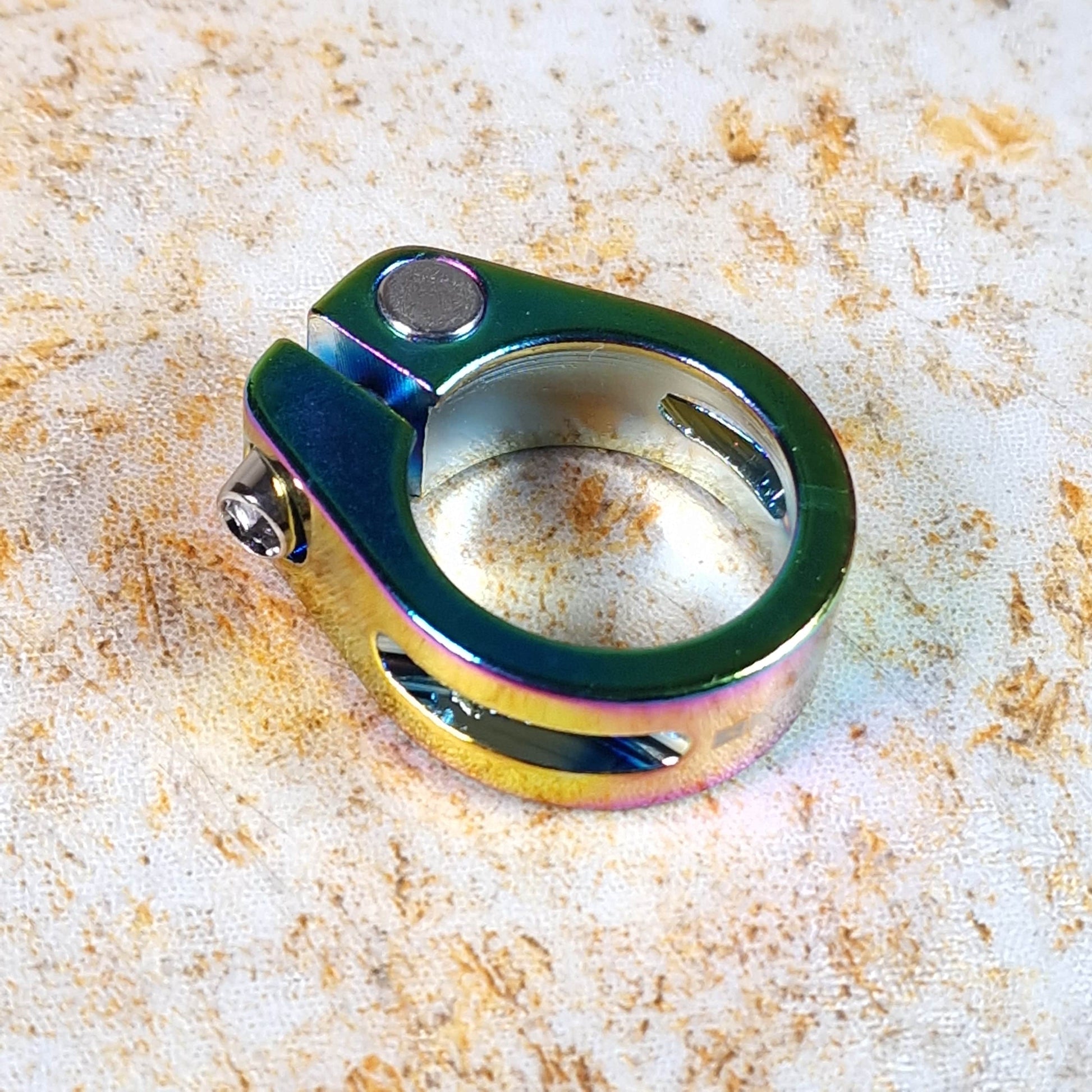 KHE BMX Parts Oil Slick KHE Seatclamp Oil Slick