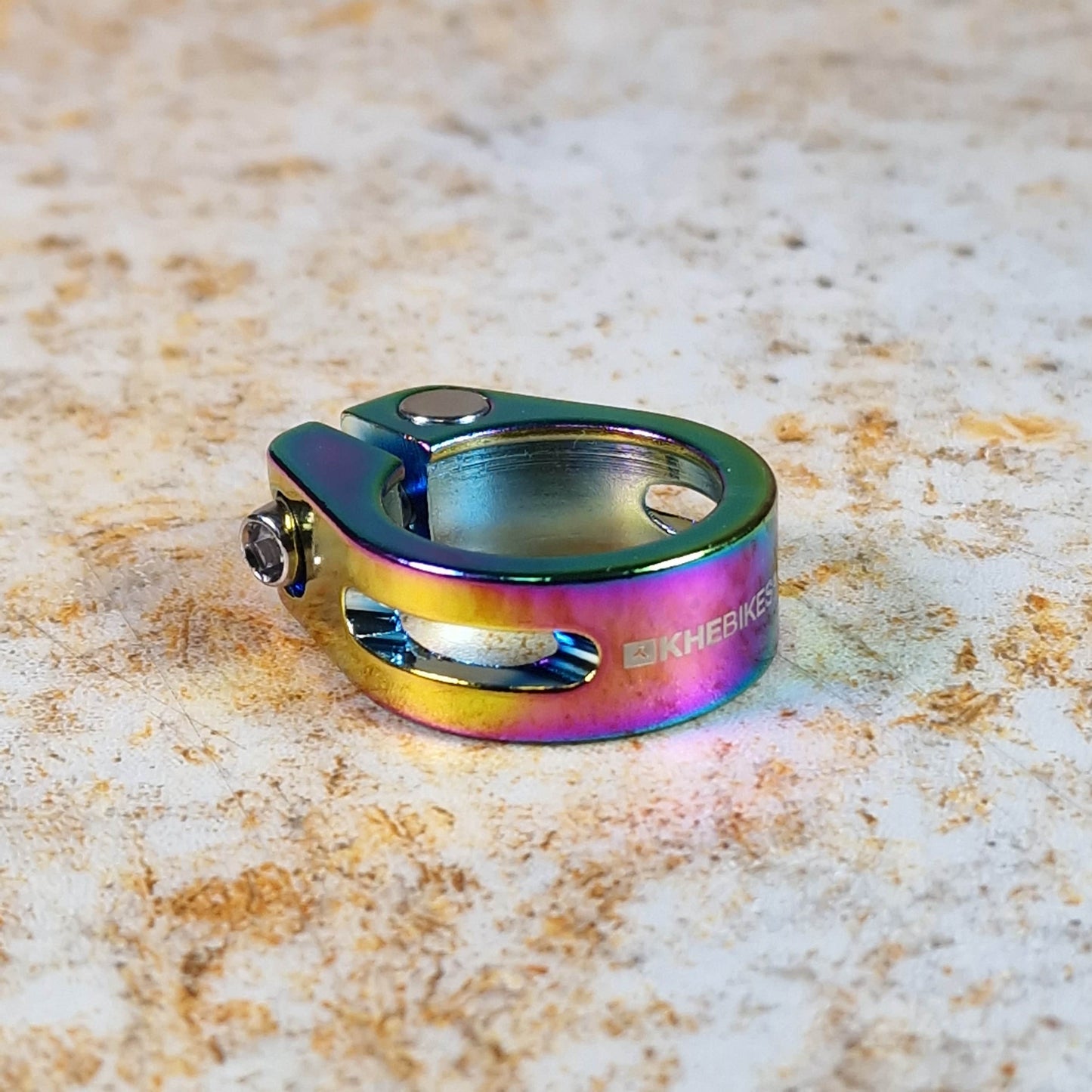 KHE BMX Parts Oil Slick KHE Seatclamp Oil Slick