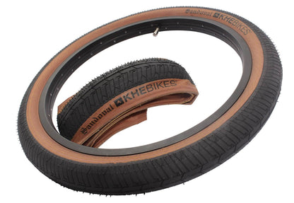 KHE BMX Parts 20 x 2.25 / Black/Tan KHE x Sandoval Folding 2.25" Tyre Black / Tan