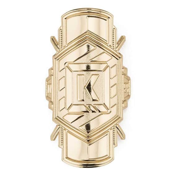 Kink Misc Gold Kink K-Brick Frame Headtube Metal Badge
