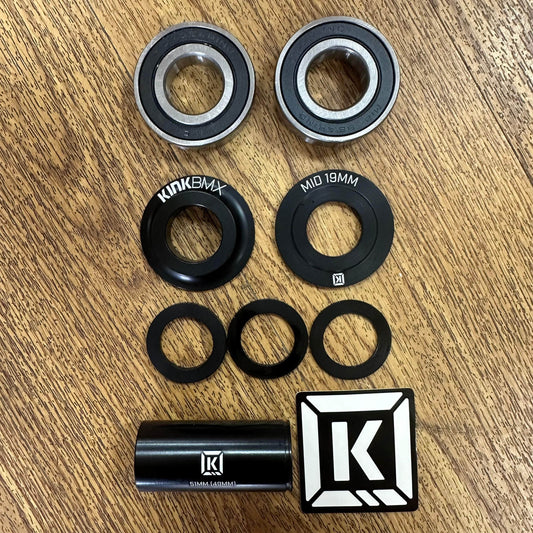 Kink BMX Parts Black / 19mm Kink Mid Bottom Bracket