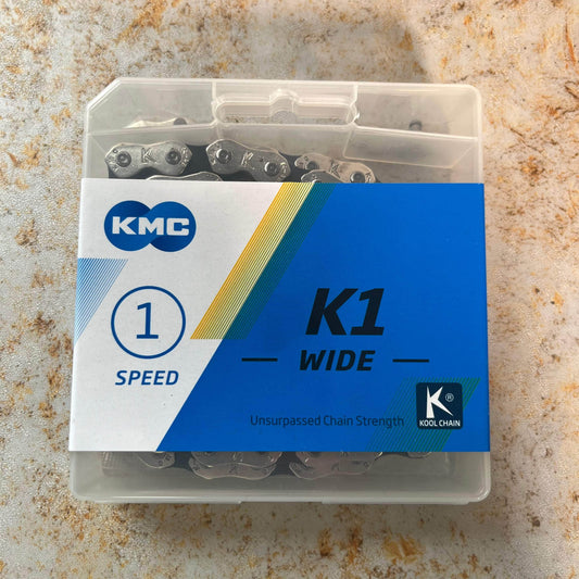 KMC BMX Parts KMC K1 Wide Kool Chain Silver/Black