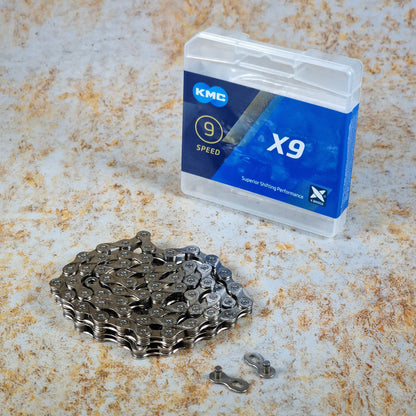 KMC BMX Racing KMC X9 Race 114 Link Chain Silver