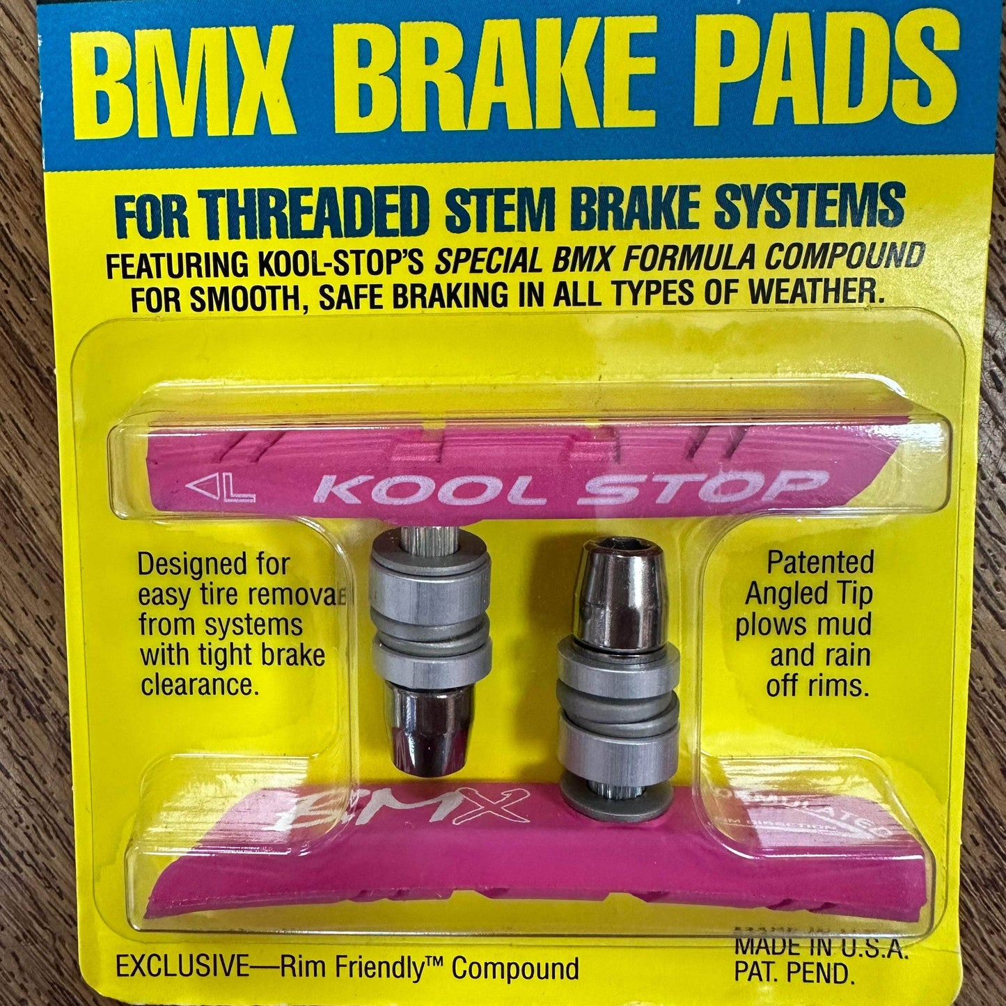 Kool Stop BMX Parts Pink Kool Stop BMX Threaded Brake Pads