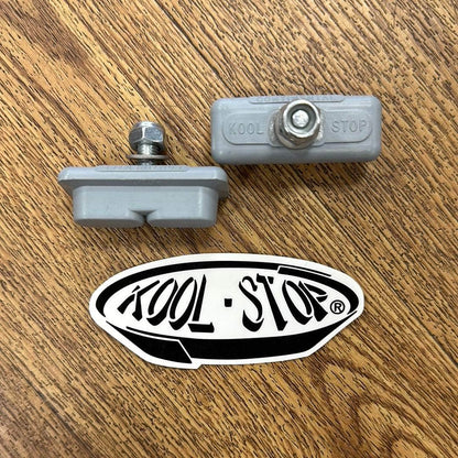 Kool Stop Old School BMX Grey Kool Stop Composite Continental Threaded Brake Shoes for Skyways