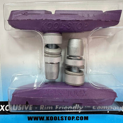 Kool Stop BMX Parts Purple Kool Stop Supra 2 Threaded Brake Pads