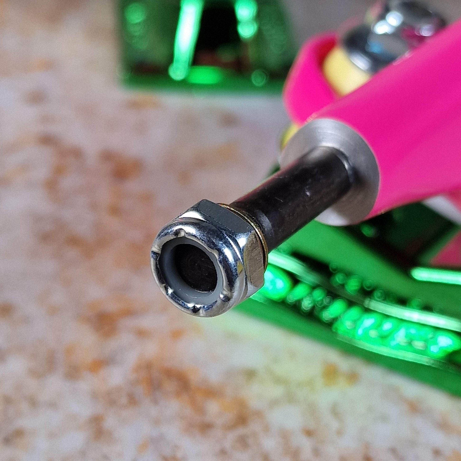 Krux Skateboards Krux K5 Standard The Raver Pink / Green / Yellow Skateboard Trucks Pair