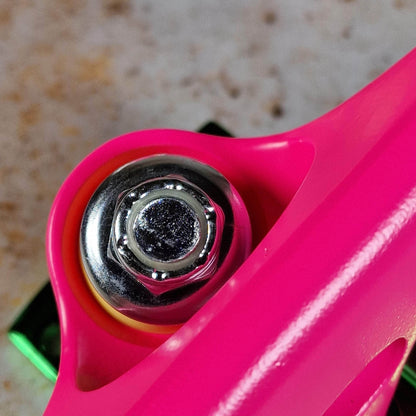 Krux Skateboards Krux K5 Standard The Raver Pink / Green / Yellow Skateboard Trucks Pair