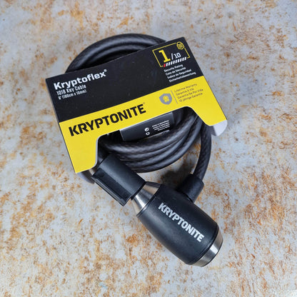 Kryptonite BMX Parts Kryptonite Kryptoflex 1018 Key Cable Lock 10 mm X 180 cm