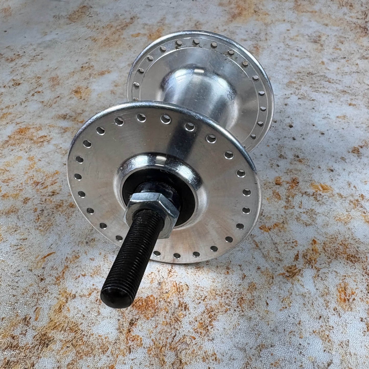 Alans BMX Old School BMX Silver Large Flange 48H Loose Ball Front Hub NOS Silver