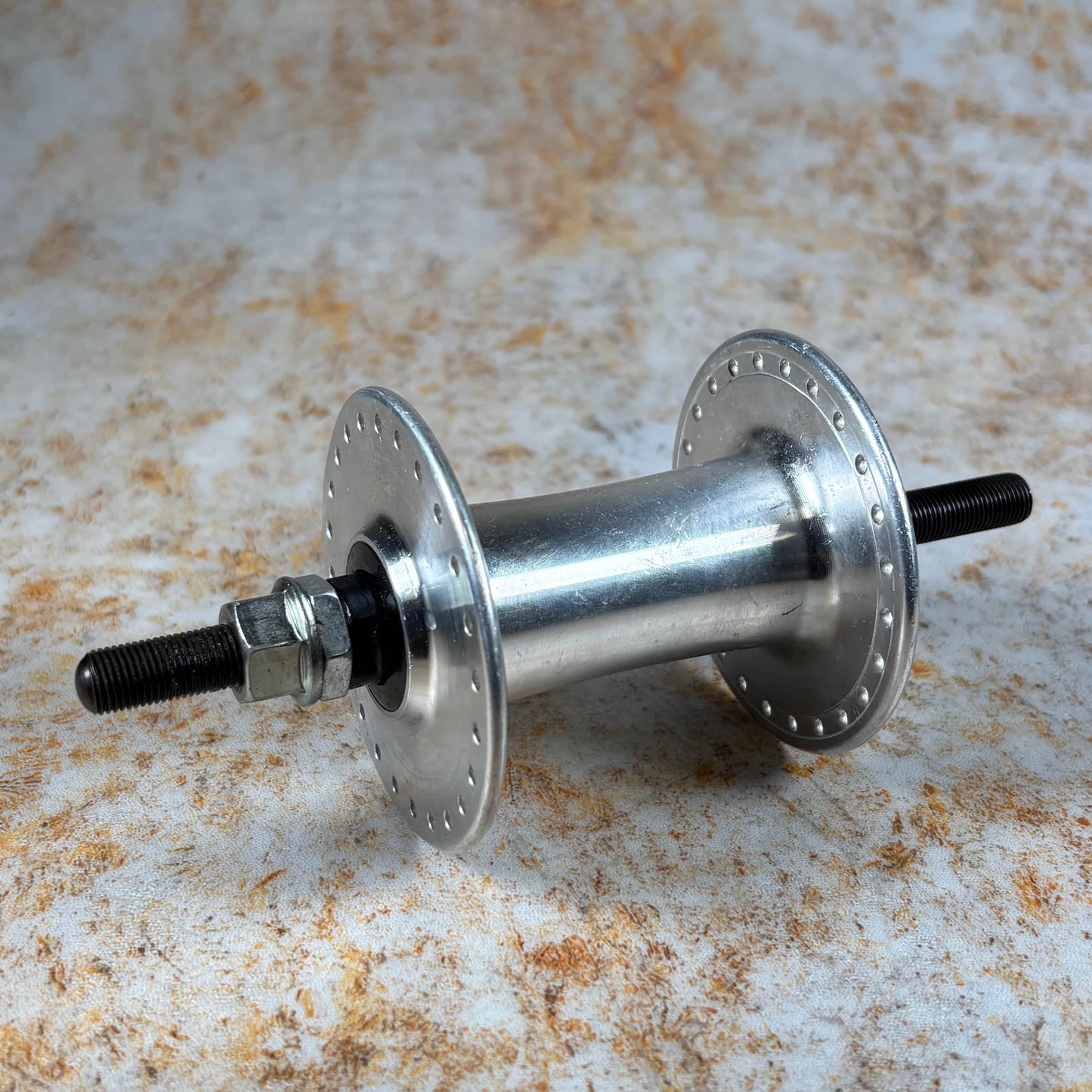 Alans BMX Old School BMX Silver Large Flange 48H Loose Ball Front Hub NOS Silver